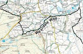 Map of The Weardale Way