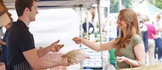 Market stalls