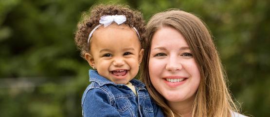 Woman with baby