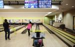 Leisure transformation people playing ten-pin bowling