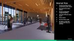 Bus station Proposed internal view from left end of waiting room showing accessibility features and layout