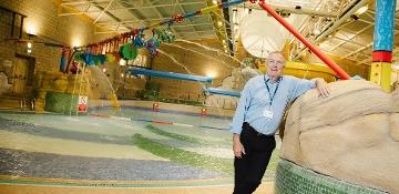 Cllr James Rowlandson, Cabinet member for resources, investment and assets, at Spennymoor Leisure Centre