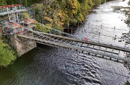 Timber deck removed from Whorlton Bridge